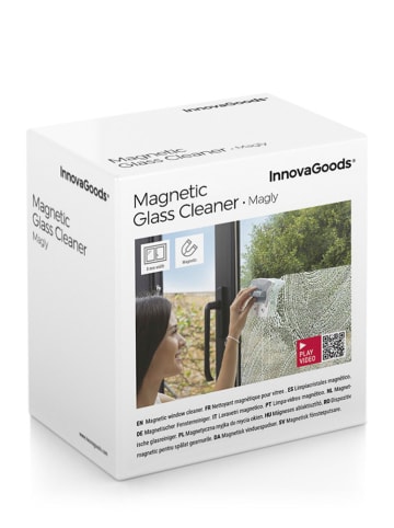 InnovaGoods Magnetischer Fensterreiniger "Magly" in Weiß - (L)12 x (B)11 x (H)5 cm