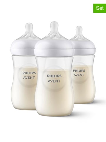 Philips Avent 3er-Set: Babyflaschen "Natural Response" - 260 ml