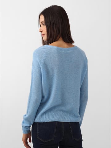 Zwillingsherz Kaszmirowy sweter w kolorze błękitnym