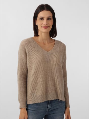 Zwillingsherz Kaszmirowy sweter w kolorze jasnobrązowym