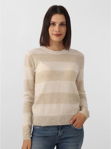 Zwillingsherz Kaszmirowy sweter w kolorze beżowym