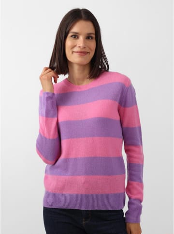 Zwillingsherz Kaszmirowy sweter w kolorze jasnoróżowo-fioletowym