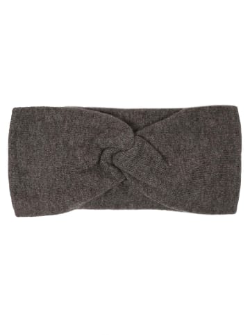 Zwillingsherz Kaszmirowa opaska w kolorze ciemnobrązowym na czoło