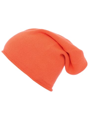 Zwillingsherz Kaszmirowa czapka beanie w kolorze pomarańczowym