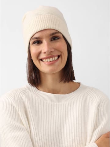 Zwillingsherz Kaszmirowa czapka beanie w kolorze beżowym
