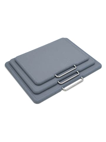 Bisetti 3tlg. Set: Schneidebretter "Pierre Gourmet" in Blau