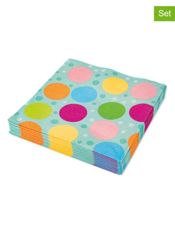 Lutz Mauder 20er-Set: Servietten "Punkte" in Bunt