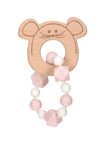 Lässig Beißring "Bracelet" in Natur/ Rosa - ab Geburt