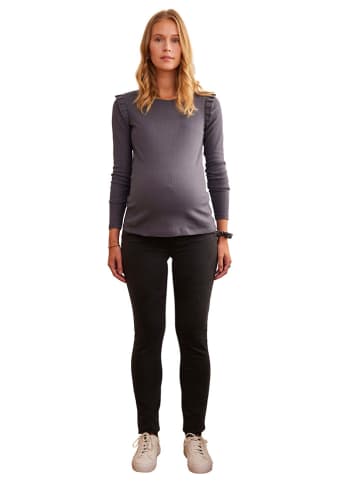 vertbaudet Dżinsy ciążowe - Slim fit - w kolorze czarnym