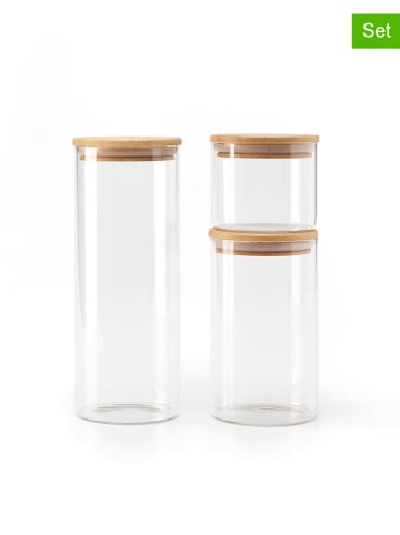 Sauter 3er-Set: Frischhaltedosen in Natur/ Transparent