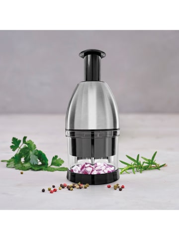 Sauter Rozdrabniacz w kolorze srebrno-czarnym do warzyw - wys. 22,5 cm