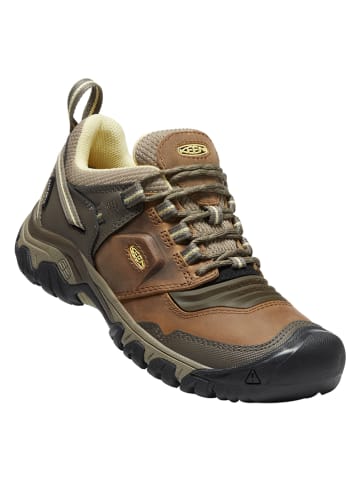 Keen Leren wandelschoenen "Ridge Flex" lichtbruin