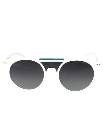 Polaroid Herren-Sonnenbrille in Weiß-Grün/ Schwarz