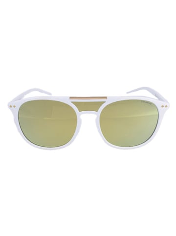 Polaroid Damskie okulary przeciwsłoneczne w kolorze biało-zielonym