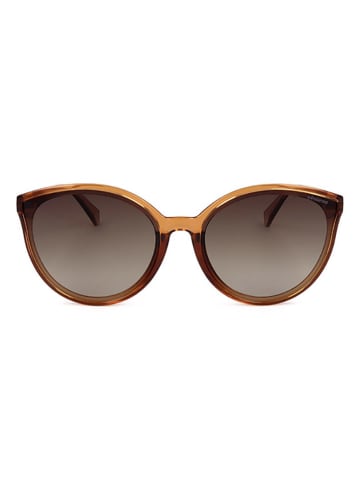 Polaroid Damen-Sonnenbrille in Hellbraun/ Grau