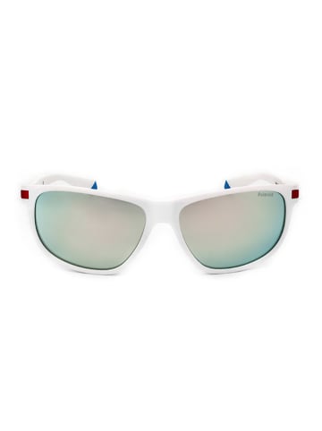 Polaroid Męskie okulary przeciwsłoneczne w kolorze białym