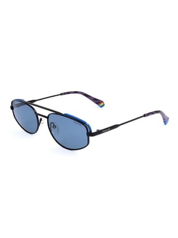 Polaroid Unisex-Sonnenbrille in Schwarz/ Blau