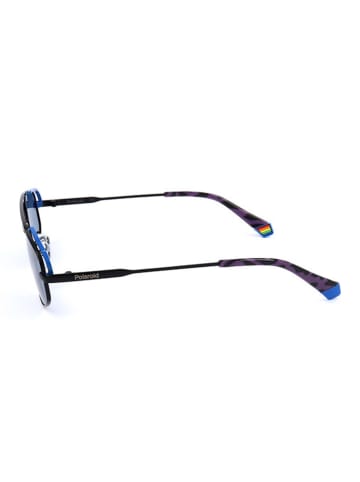 Polaroid Unisex-Sonnenbrille in Schwarz/ Blau