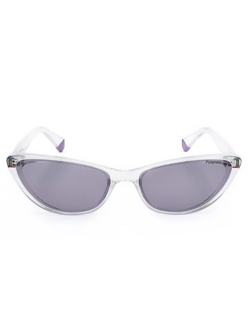 Polaroid Damen-Sonnenbrille in Transparent/ Grau