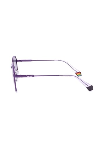 Polaroid Okulary przeciwsłoneczne unisex w kolorze lawendowym