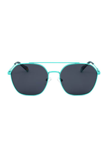 Polaroid Okulary przeciwsłoneczne unisex w kolorze turkusowo-czarnym