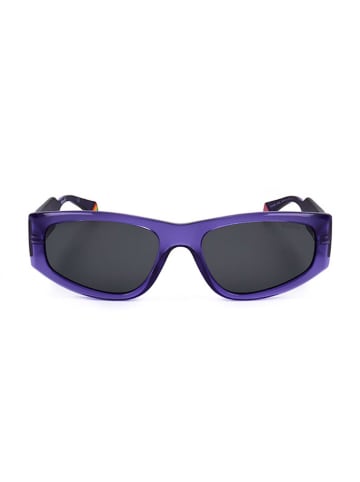 Polaroid Okulary przeciwsłoneczne unisex w kolorze fioletowo-czarnym