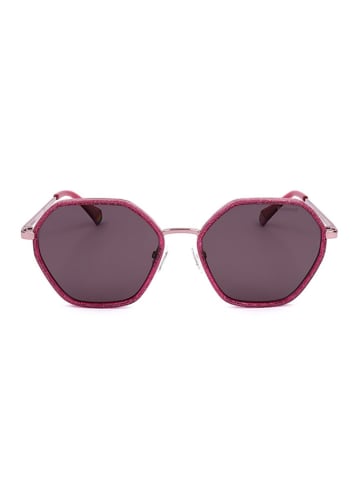 Polaroid Damskie okulary przeciwsłoneczne w kolorze czerwono-różowym