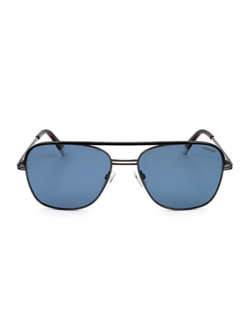 Polaroid Męskie okulary przeciwsłoneczne w kolorze antracytowo-niebieskim