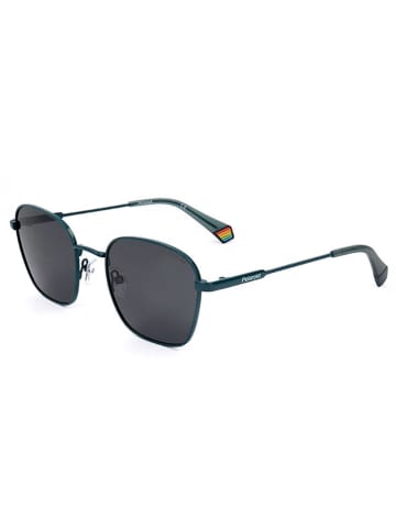 Polaroid Okulary przeciwsłoneczne unisex w kolorze morsko-szarym