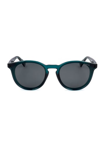 Polaroid Okulary przeciwsłoneczne unisex w kolorze zielono-szarym
