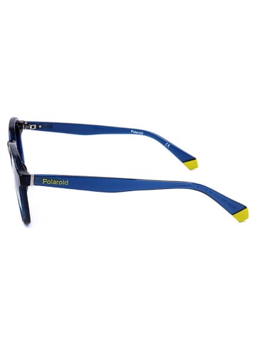 Polaroid Męskie okulary przeciwsłoneczne w kolorze niebieskim