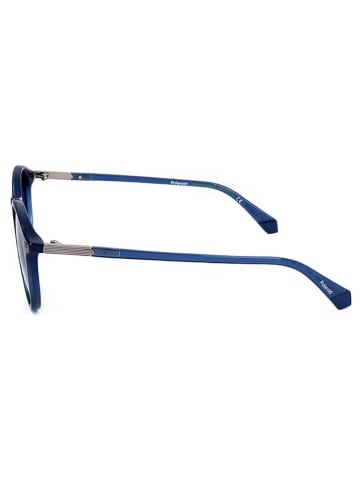 Polaroid Okulary przeciwsłoneczne unisex w kolorze niebieskim