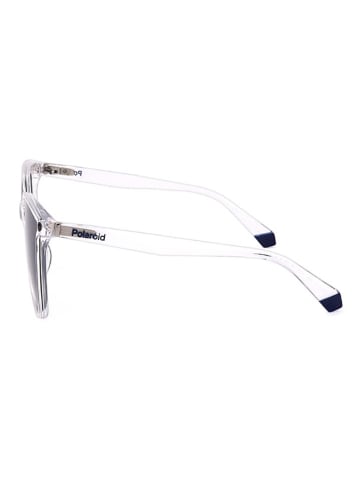 Polaroid Unisex-Sonnenbrille in Transparent/ Schwarz