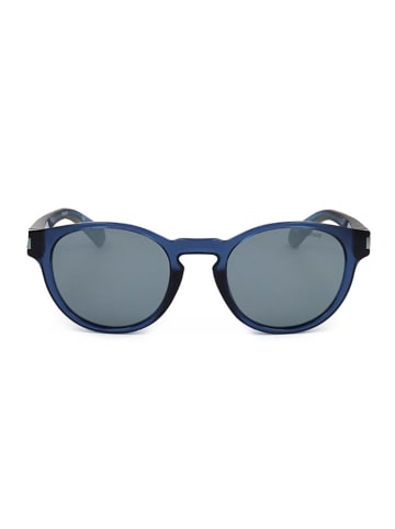 Polaroid Okulary przeciwsłoneczne unisex w kolorze niebiesko-szarym