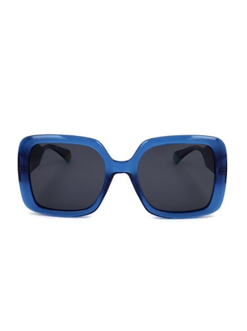 Polaroid Damskie okulary przeciwsłoneczne w kolorze niebiesko-czarnym
