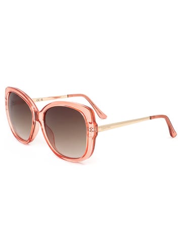 Calvin Klein Damen-Sonnenbrille in Rosa/ Braun