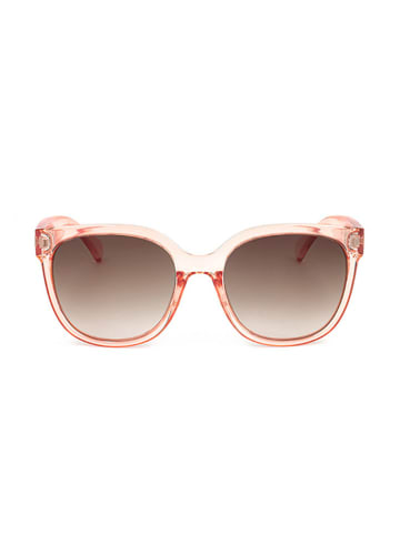 Calvin Klein Damskie okulary przeciwsłoneczne w kolorze jasnoróżowo-brązowym