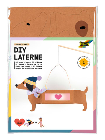 Folia Lantaarn-knutselset "Autumn Friends" lichtbruin