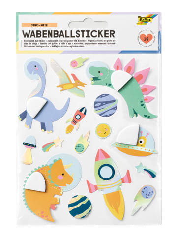 Folia Wabenballsticker "Dino-Mite" in Bunt