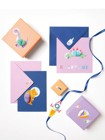 folia PAPER Wabenballsticker "Dino-Mite" in Bunt