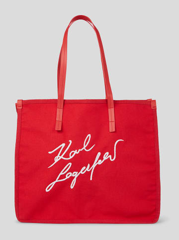 Karl Lagerfeld Shopper rood - (B)36 x (H)40 x (D)16 cm