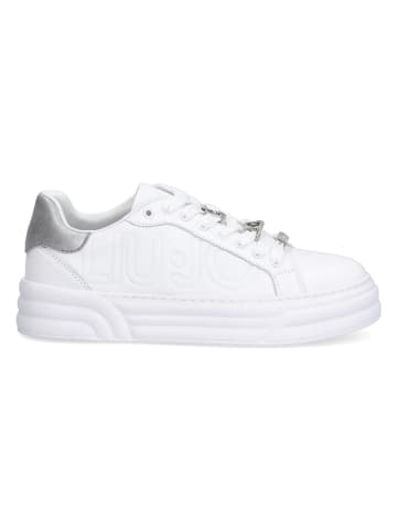 Liu Jo Skórzane sneakersy w kolorze białym