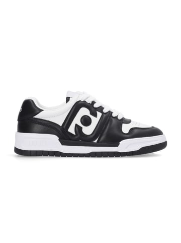 Liu Jo Leder-Sneakers in Schwarz/ Weiß