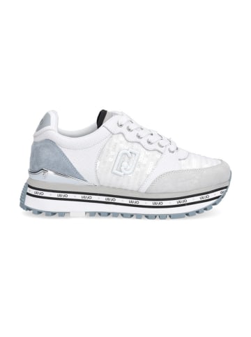 Liu Jo Leder-Sneakers in Weiß/ Grau
