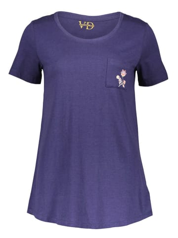 Vivance Pyjama-Oberteil in Dunkelblau