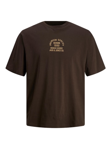 Jack & Jones Koszulka "Carl" w kolorze ciemnobrązowym