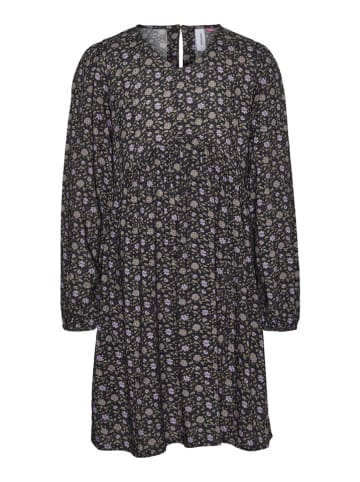 Vero Moda Girl Sukienka "Paisley" w kolorze czarno-fioletowym