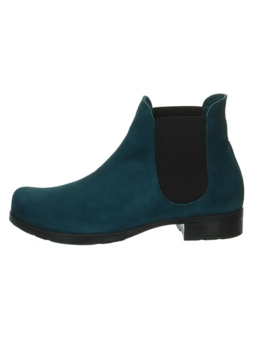 Think! Leder-Chelsea-Boots in Blau