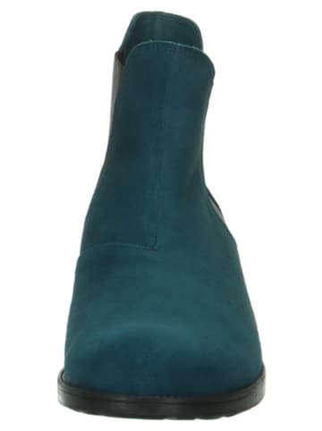 Think! Leder-Chelsea-Boots in Blau