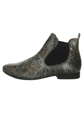 Think! Leder-Chelsea-Boots in Braun